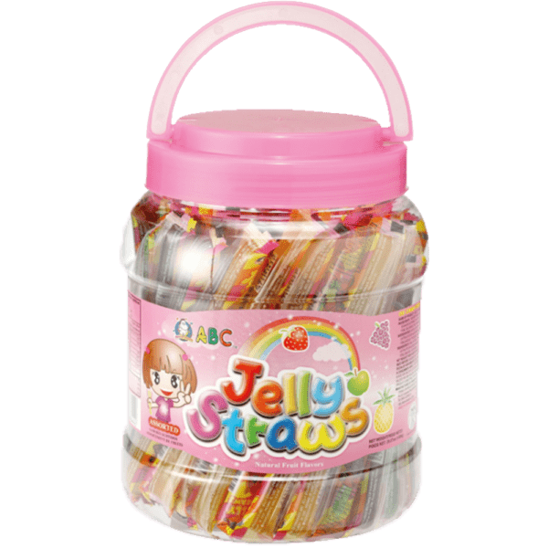 Fruit Jelly Straws in Jar p/stk