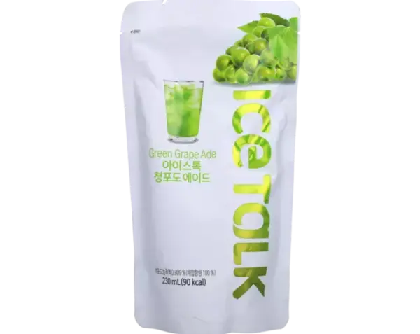 Ice Talk Green Grape Ade (zakje) 230ml – Koreaans.