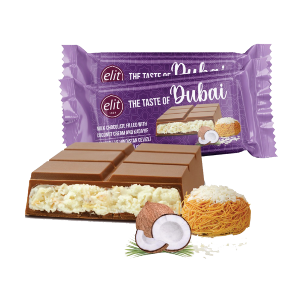Elit Dubai Milk Chocolate with Coconut Cream 90g