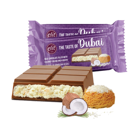 Elit Dubai Milk Chocolate with Coconut Cream  90g